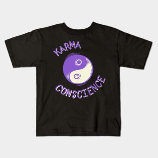 Karma Conscience Yin Yang Life Kids T-Shirt